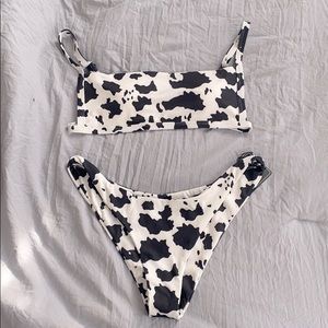Cow print bikini
